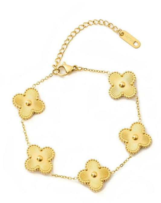 CRESS FLOWER BRACELET GOLD