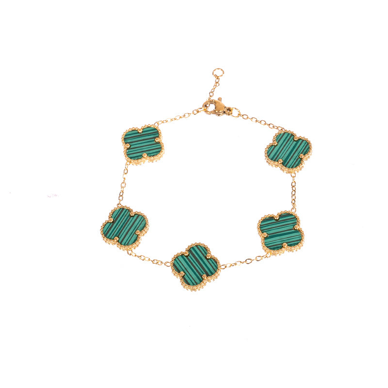 CRESS FLOWER BRACELET JADE