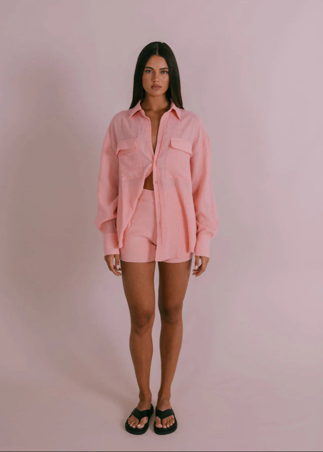 FAIRFAX SHIRT PINKY PEACH