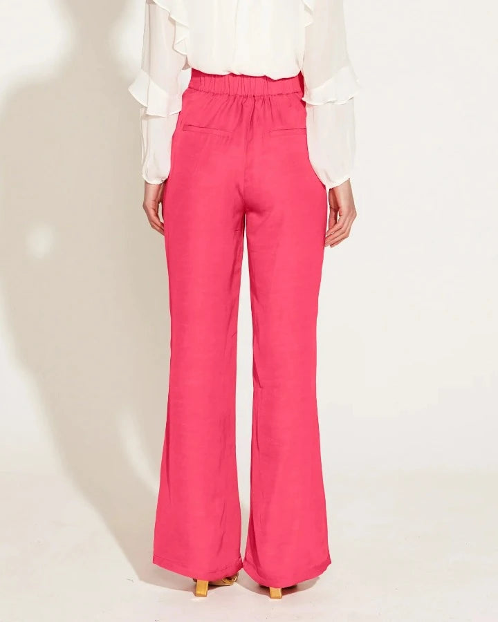 ONE AND ONLY HIGH WAISTED FLARED PANT PINK