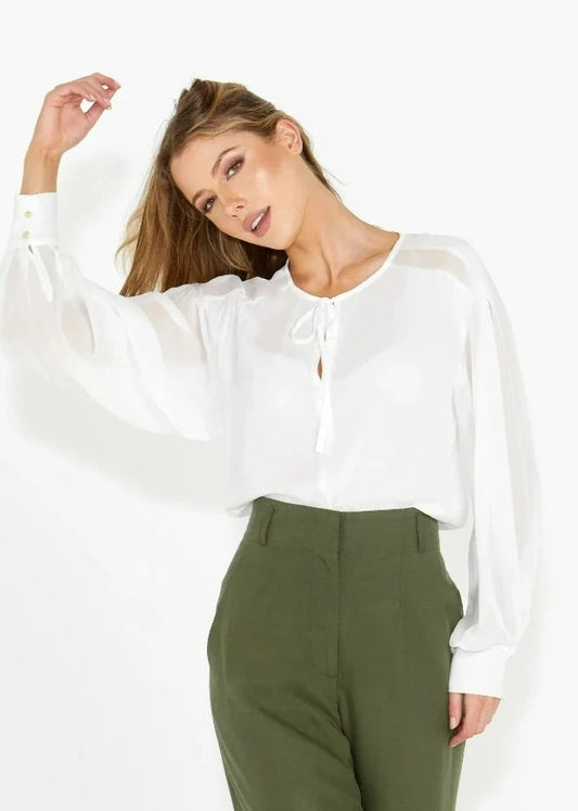 HONEST BOHO BLOUSE IVORY