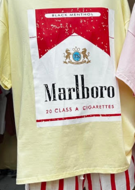 MARLBORO T SHIRT SET YELLOW/RED