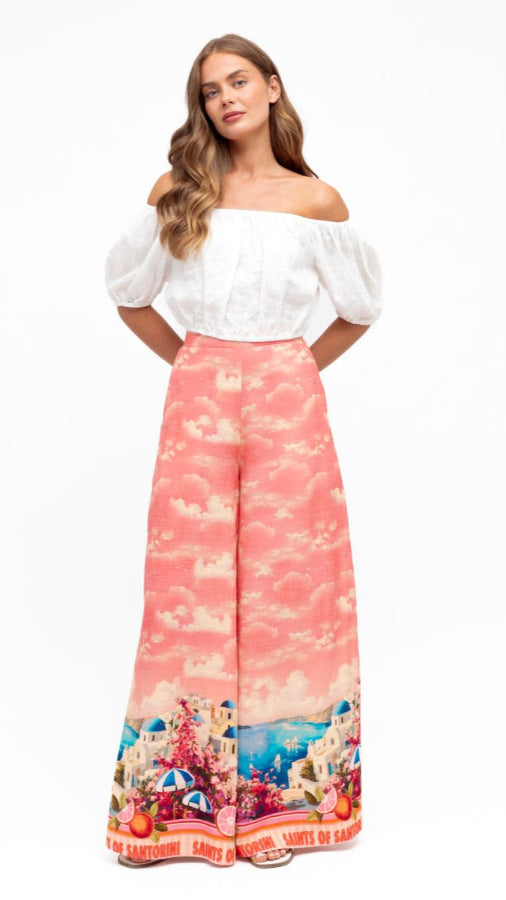 SAINTS OF SANTORINI WIDE LEG PANT