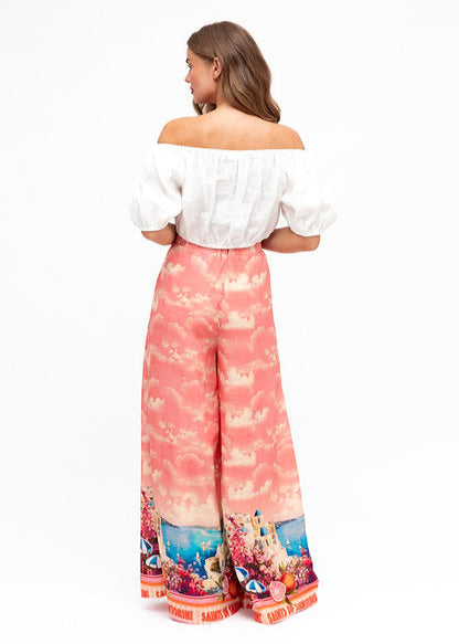 SAINTS OF SANTORINI WIDE LEG PANT